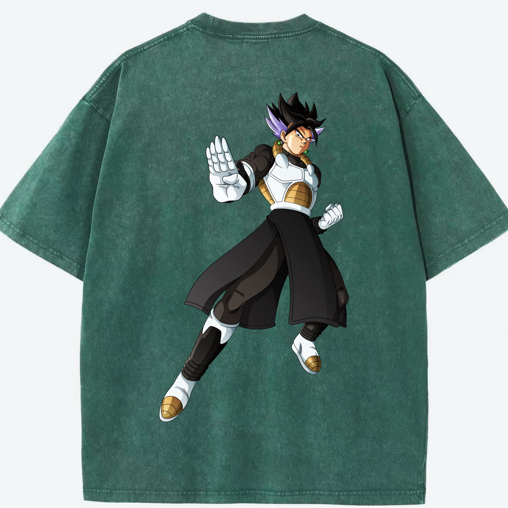 （画像用） ドラゴンボール ベジット DRAGON BALL Vegetto 綿100% ヴィンテージ風 半袖Tシャツ（背面プリント）